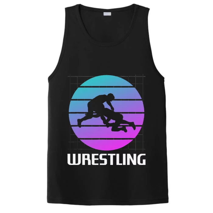 Retro Vintage Classic Wrestling Wrestler Performance Tank