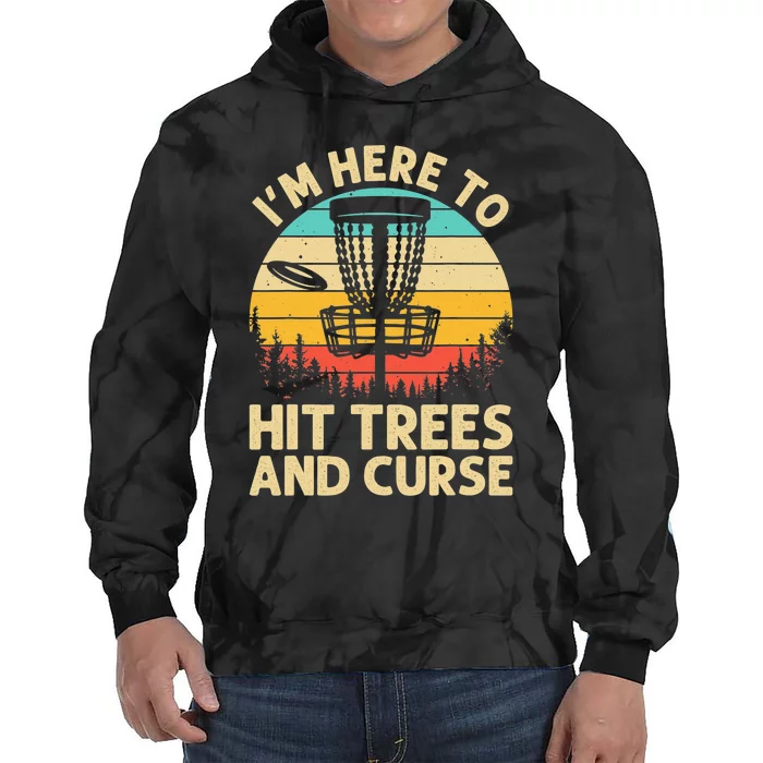 Retro Vintage Disc Golf Disc Golf Clothing Gift Tie Dye Hoodie