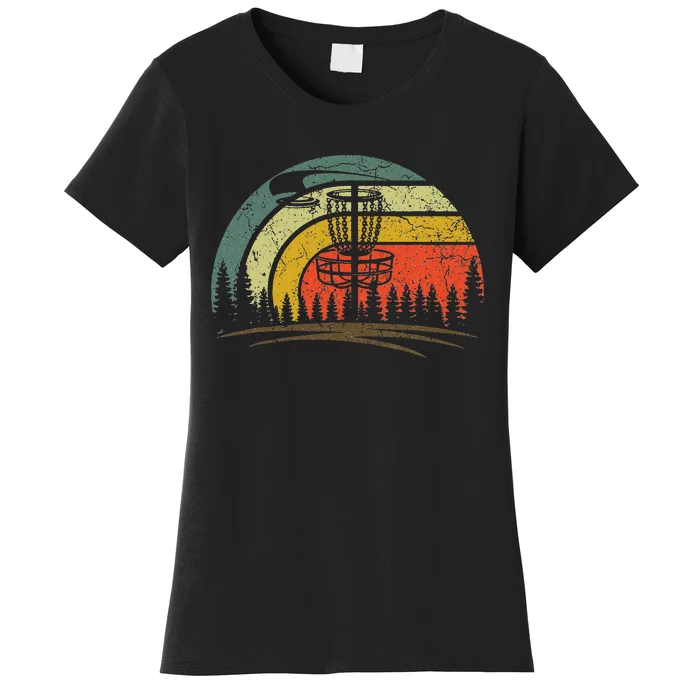 Retro Vintage Disc Golf Frolf Flying Disc Sport Lover Women's T-Shirt