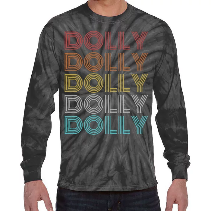 Retro Vintage Dolly Tie-Dye Long Sleeve Shirt