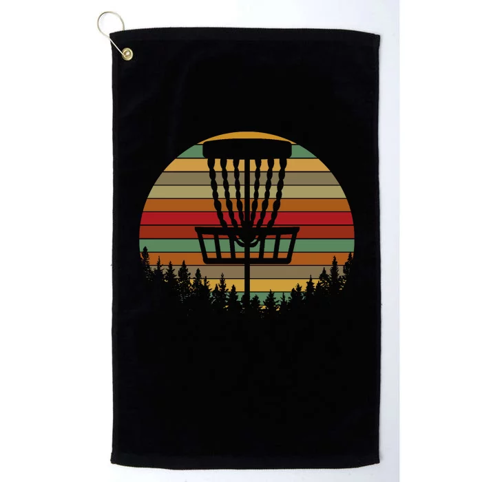 Retro Vintage Disc Golf Frolf Flying Disc Sport Lover Platinum Collection Golf Towel