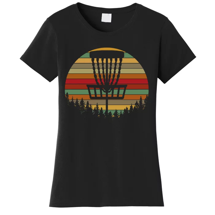 Retro Vintage Disc Golf Frolf Flying Disc Sport Lover Women's T-Shirt