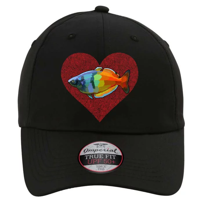 Rainbowfish Valentines Day Fish Love Fingerprint Gift The Original Performance Cap