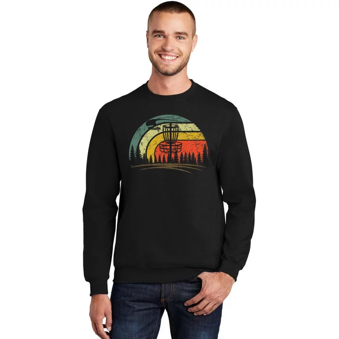 Retro Vintage Disc Golf Frolf Flying Disc Sport Lover Tall Sweatshirt