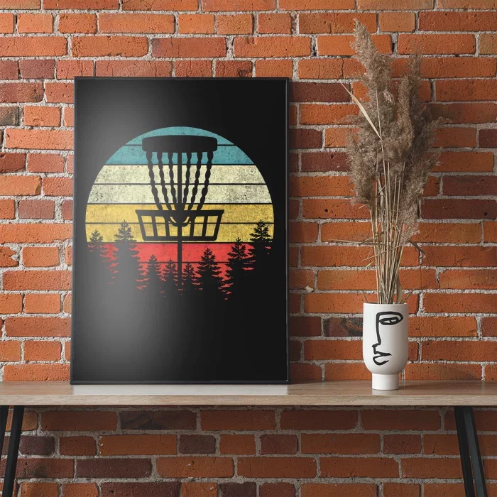 Retro Vintage Disc Golf Cool Gift Frolf Flying Disc Sport Gift Poster