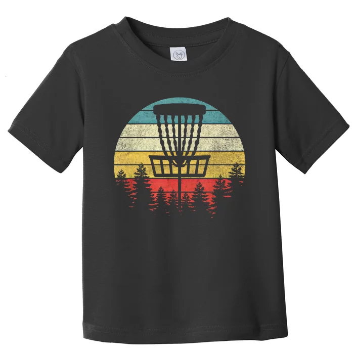 Retro Vintage Disc Golf Cool Gift Frolf Flying Disc Sport Gift Toddler T-Shirt