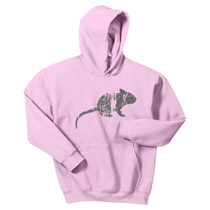 Rat Vintage Design Rat Print Kids Hoodie