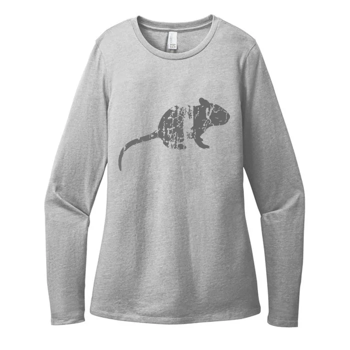 Rat Vintage Design Rat Print Womens CVC Long Sleeve Shirt