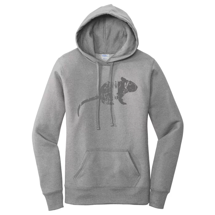 Rat Vintage Design Rat Print Women's Pullover Hoodie