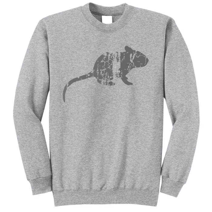 Rat Vintage Design Rat Print Tall Sweatshirt