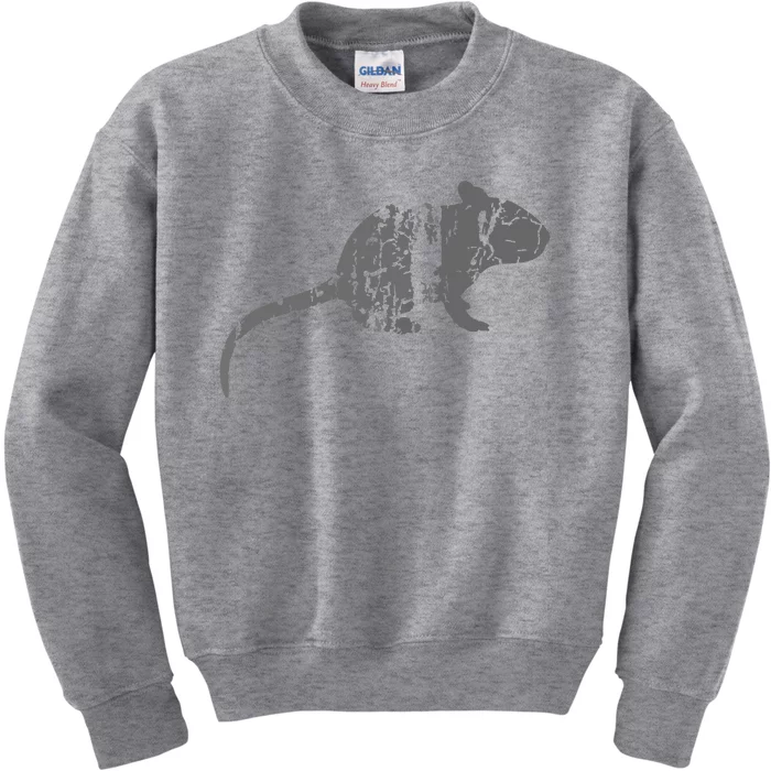 Rat Vintage Design Rat Print Kids Sweatshirt