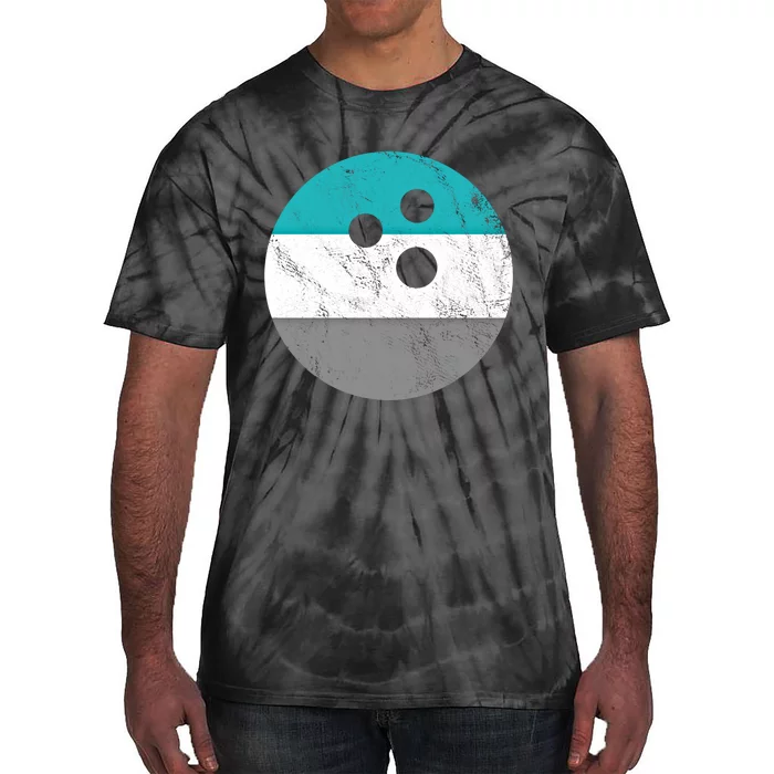 Retro Vintage Distressed Bowling Ball Or Gift Tie-Dye T-Shirt