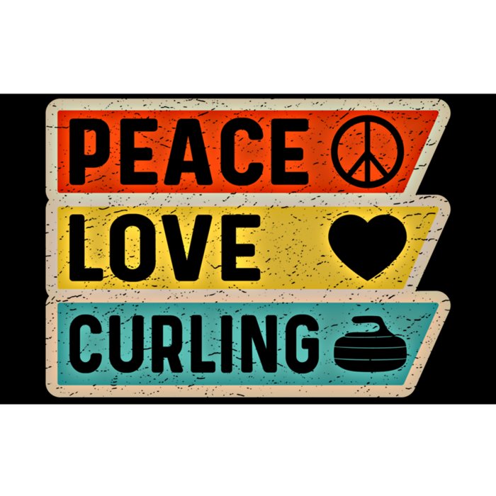 Retro Vintage Distressed Peace Sign Love Curling Cute Gift Bumper Sticker