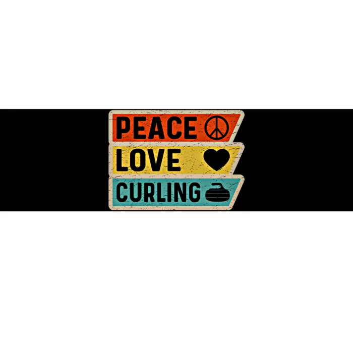 Retro Vintage Distressed Peace Sign Love Curling Cute Gift Bumper Sticker