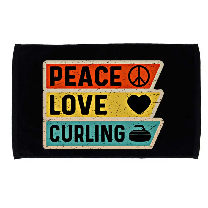 Retro Vintage Distressed Peace Sign Love Curling Cute Gift Microfiber Hand Towel