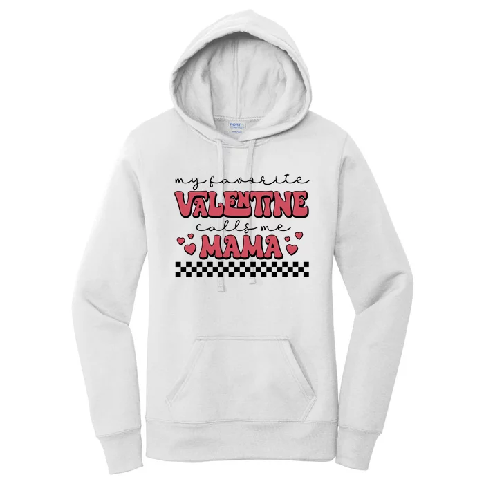 Retro Valentines Day For Mom Women's Pullover Hoodie