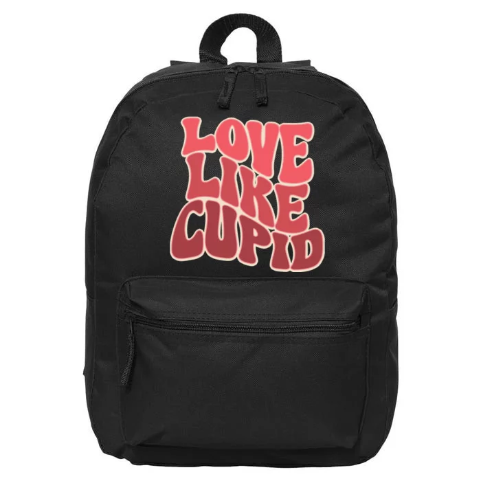 Retro Valnetines Day Love Like Cupid 16 in Basic Backpack