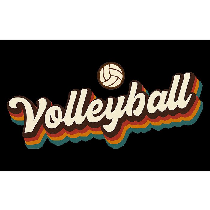 Retro Volleyball Design Volleyball Bumper Sticker