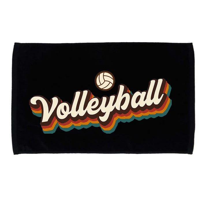 Retro Volleyball Design Volleyball Microfiber Hand Towel