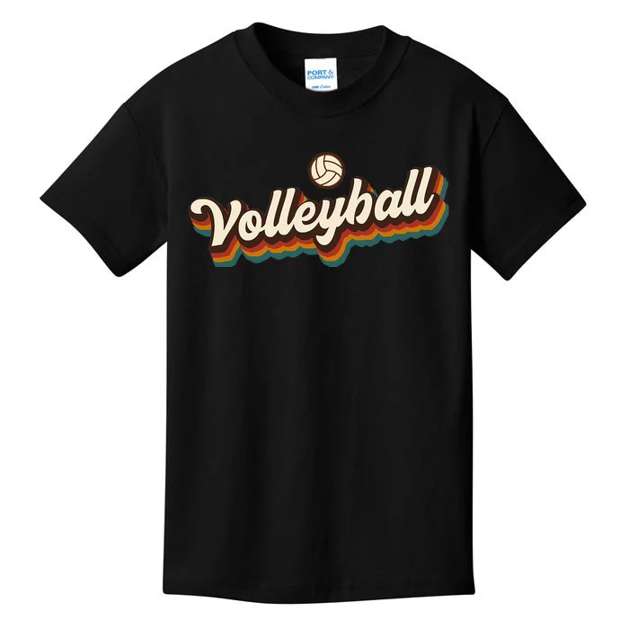 Retro Volleyball Design Volleyball Kids T-Shirt