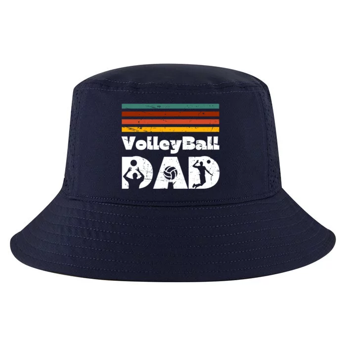 Retro Volleyball Dad Fathers Day Family Matching Player Funny Gift Cool Comfort Performance Bucket Hat