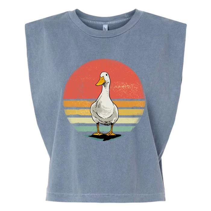 Retro Vintage Duck Gift Garment-Dyed Women's Muscle Tee