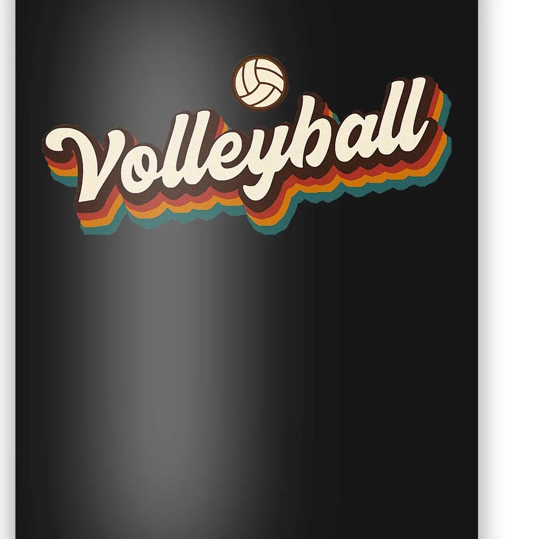 Retro Volleyball Design Volleyball Poster