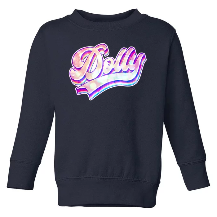 Retro Vintage Dolly Toddler Sweatshirt