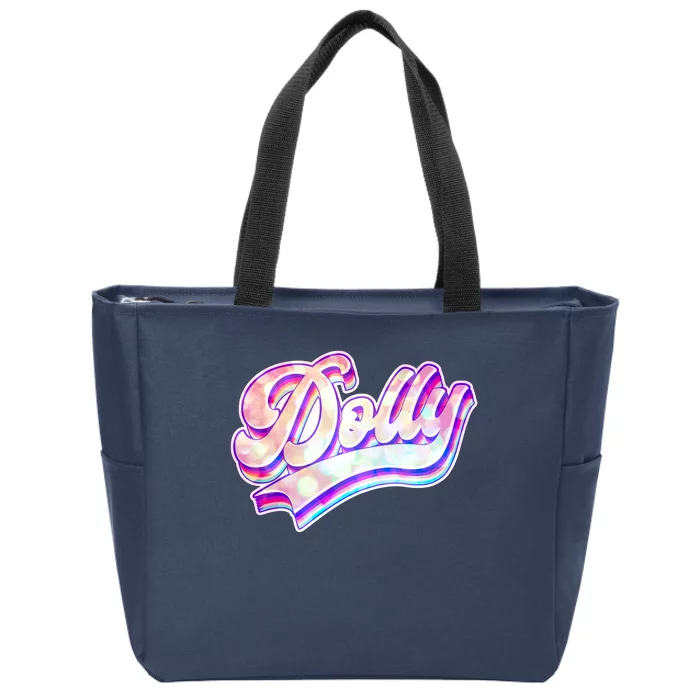 Retro Vintage Dolly Zip Tote Bag