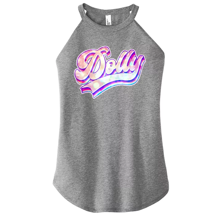 Retro Vintage Dolly Women’s Perfect Tri Rocker Tank