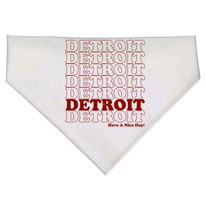 Retro Vintage Detroit Have A Nice Day USA-Made Doggie Bandana