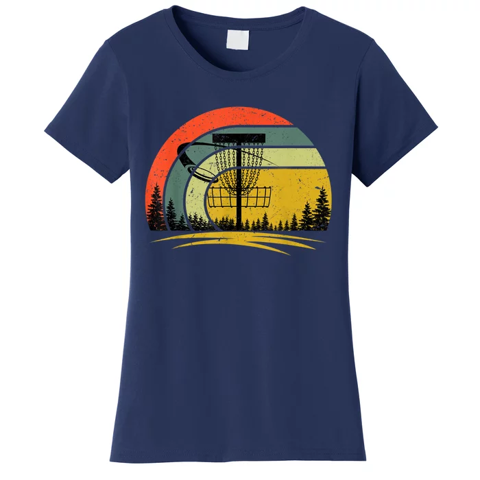 Retro Vintage Disc Golf Frolf Flying Disc Sport Lover Outfit Women's T-Shirt