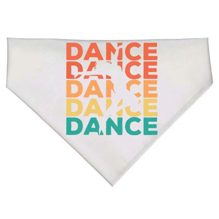 Retro Vintage Dancing Gift For Dancers USA-Made Doggie Bandana