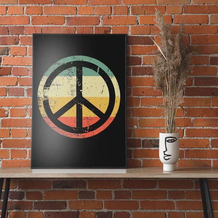 Retro Vintage Design Peace Sign Poster