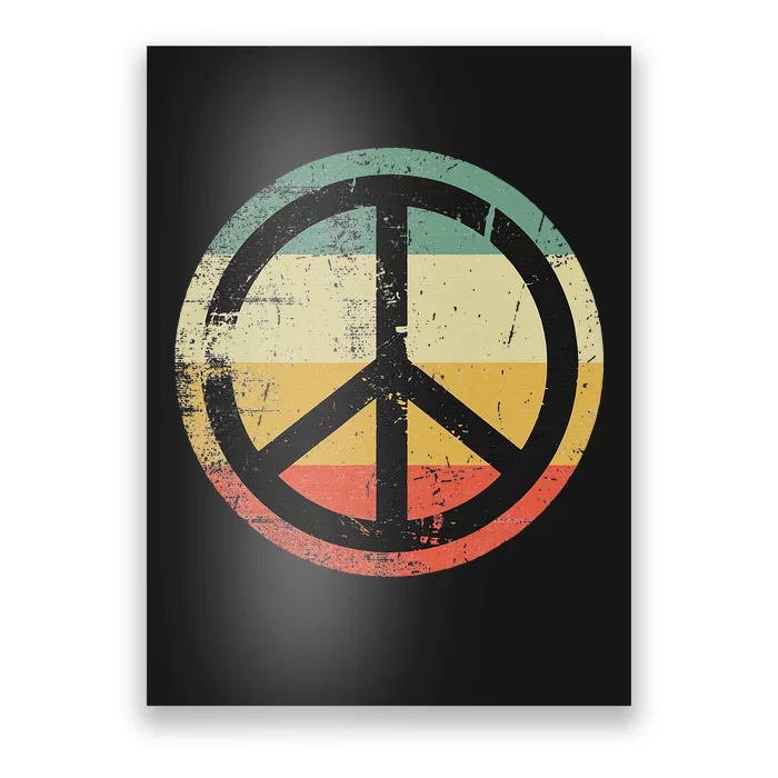 Retro Vintage Design Peace Sign Poster