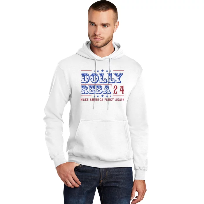 Retro Vintage Dolly And Reba 2024 Make America Fancy Again Hoodie