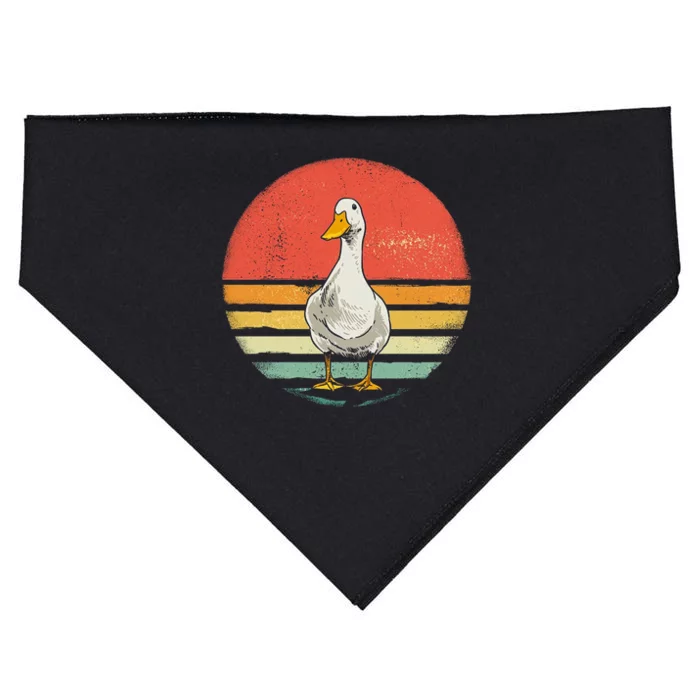 Retro Vintage Duck Gift USA-Made Doggie Bandana