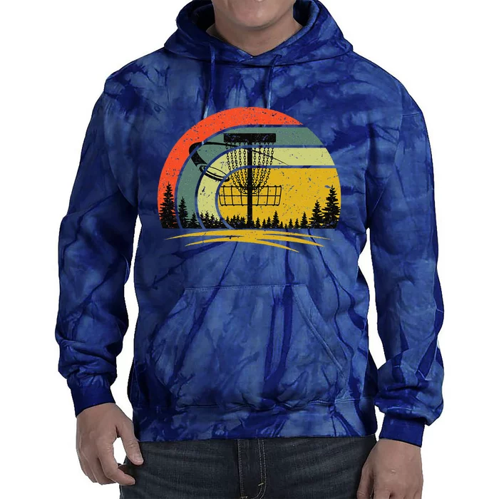 Retro Vintage Disc Golf Frolf Flying Disc Sport Lover Outfit Tie Dye Hoodie