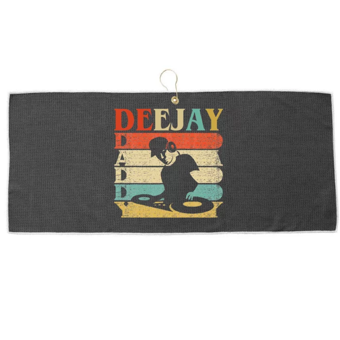 Retro Vintage Daddy Dj Deejay Large Microfiber Waffle Golf Towel