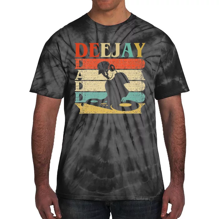 Retro Vintage Daddy Dj Deejay Tie-Dye T-Shirt