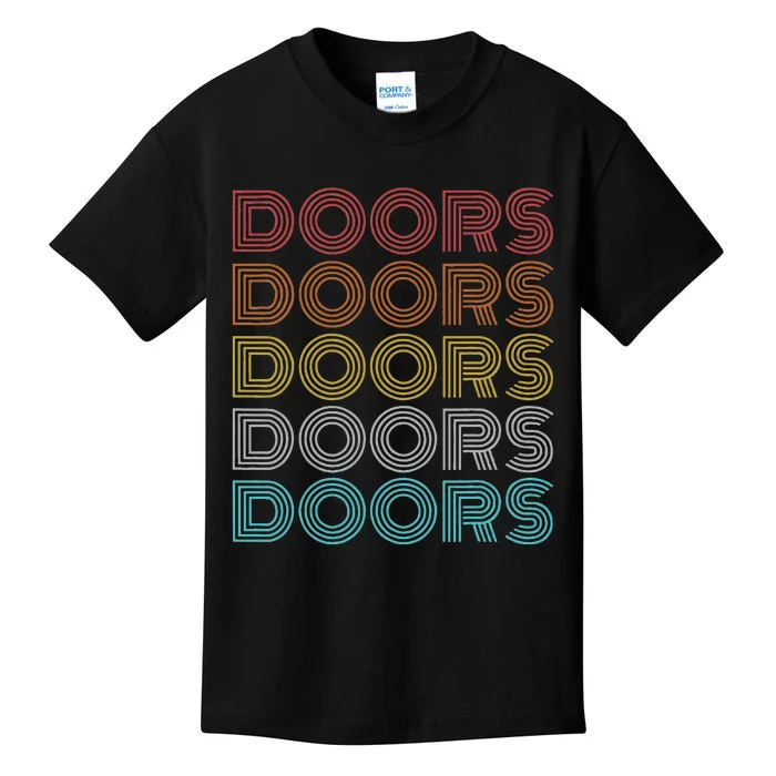 Retro Vintage Doors Kids T-Shirt