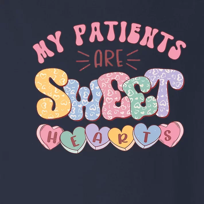 Retro Valentine's Day Nurse My Patients Are Sweet Hearts CNA Toddler Long Sleeve Shirt