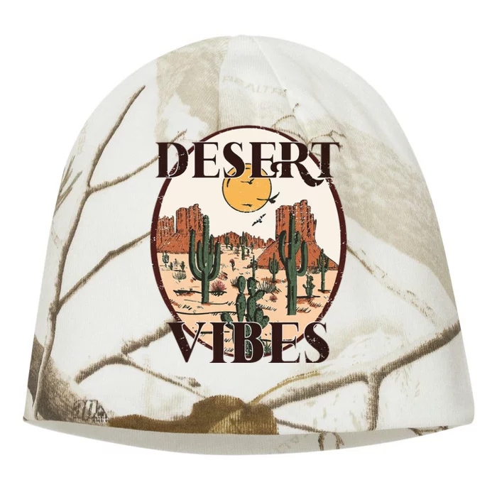 Retro Vintage Desert Vibes Cactus Lovers Kati - Camo Knit Beanie