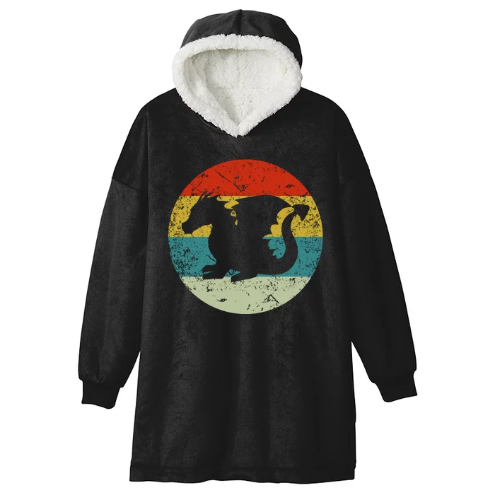 Retro Vintage Dragon Hooded Wearable Blanket