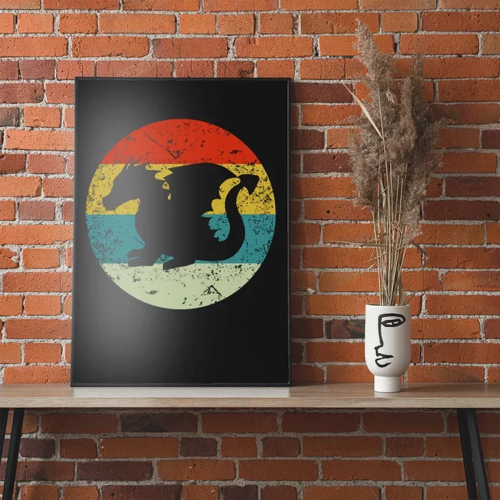 Retro Vintage Dragon Poster