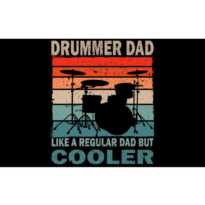 Retro Vintage Drummer Dad Music Lover & Fan FatherS Day Bumper Sticker