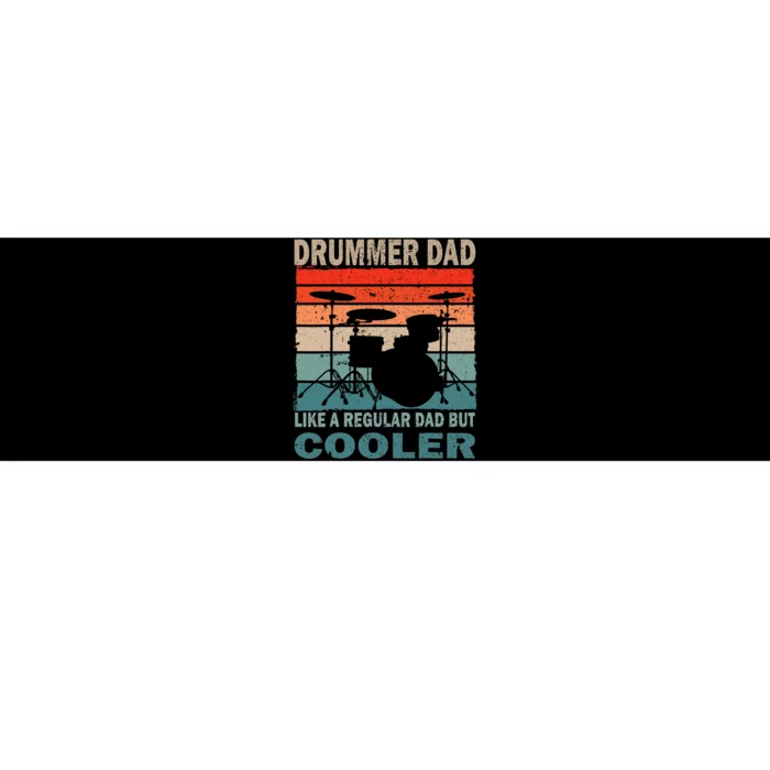 Retro Vintage Drummer Dad Music Lover & Fan FatherS Day Bumper Sticker