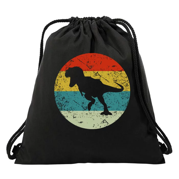 Retro Vintage Dinosaur Drawstring Bag