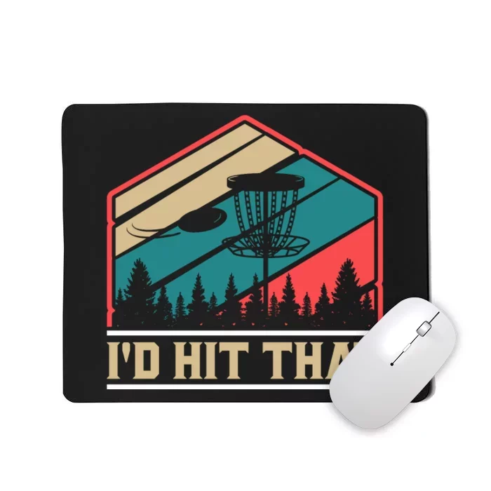 Retro Vintage Disc Golf Shirt Frolf Flying Disc Sport Mousepad