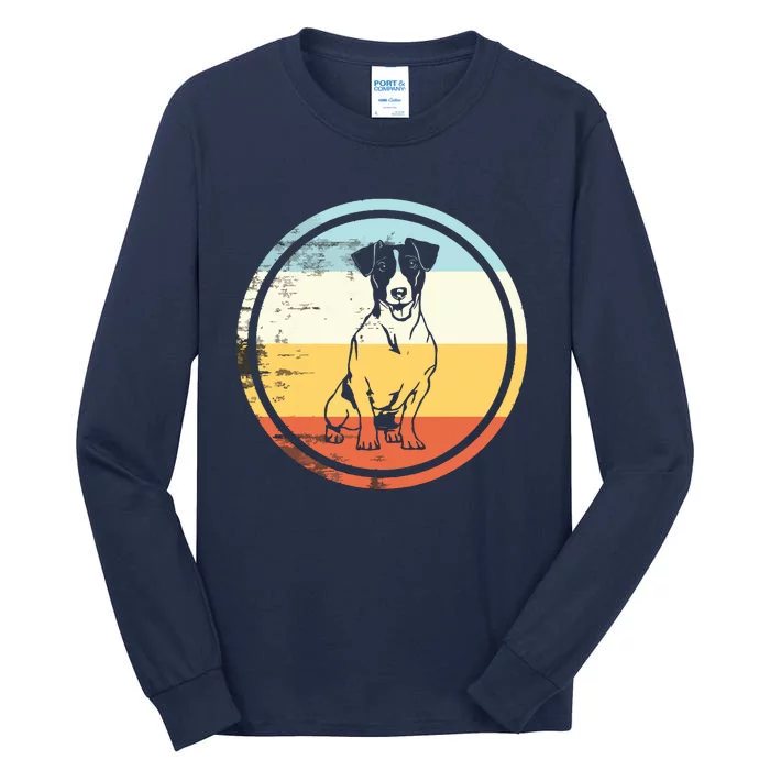 Retro Vintage Dog Design Jack Russell Terrier Tall Long Sleeve T-Shirt